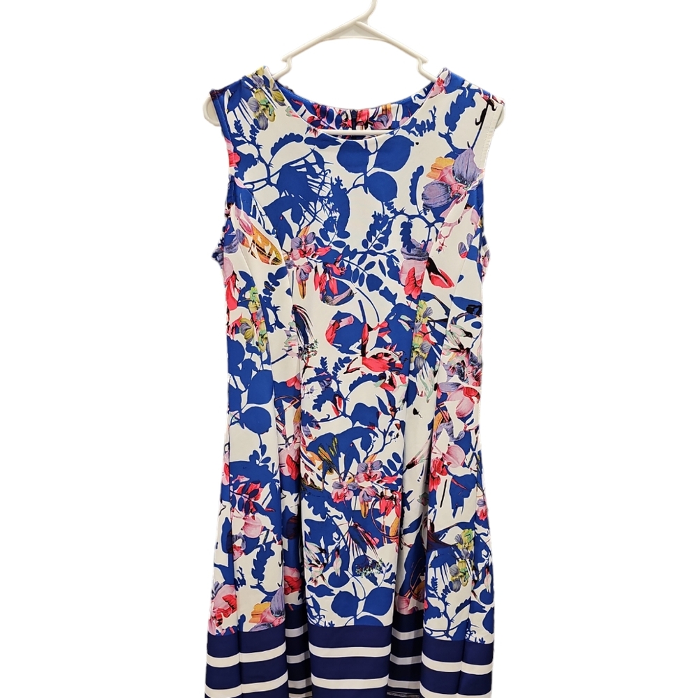 Isle by Melis Kozan Dress Women Size XL Floral Blue Pink White